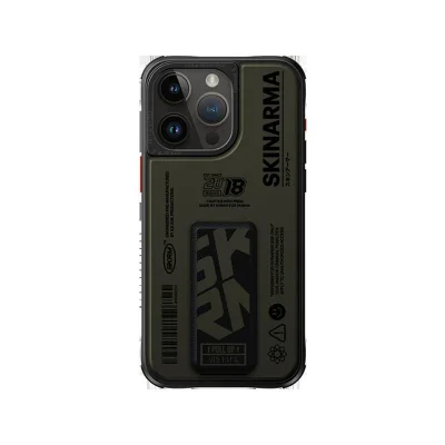 Cover Iphone 15 Pro Spunk Skinarma - Pewter Green